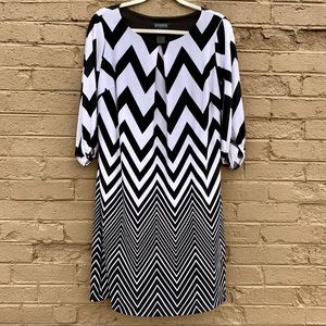 Black & White Chevron Dress